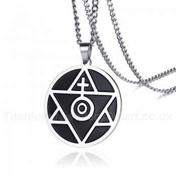 Men's Titanium Pendant Round PN-841S