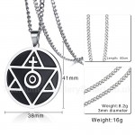 Men's Titanium Pendant Round PN-841S