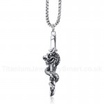 Men's Titanium Pendant 53.4 mm Chinese Dragon PN-713