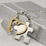Puzzle Heart-shaped pendant