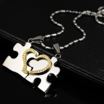 Puzzle Heart-shaped pendant