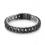 Men's Black Titanium Bracelet for Sale