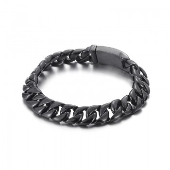 Men's Black Titanium Bracelet for Sale