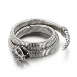 Fashion Snake Type Multi-loop Opening Titanium Bracelet for Men