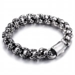 Fashion titanium skull bracelet for men 