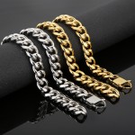 Cuban chain titanium bracelet for men