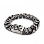 Cool titanium skull bracelet chic men's titanium fashion jewelry