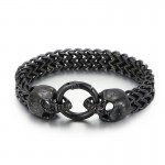  Cool Skull Titanium Men's Bracelet