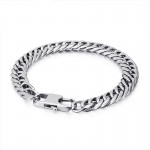  Tide accessories fashion titanium men's vertebrae chain square buckle bracelet