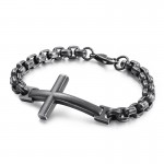  titanium tide men's bracelet titanium men's cross square bracelet tide men's accessories