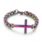  titanium tide men's bracelet titanium men's cross square bracelet tide men's accessories