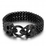  chic trendy titanium skull bracelet for sale