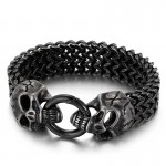  chic trendy titanium skull bracelet for sale