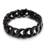 titanium Black Men's Bracelet Men's Chain