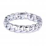 titanium Blackened Men's Bracelet Men's Chain