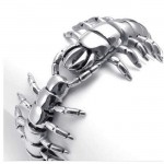 Men's bracelet titanium zoo centipede bracelet