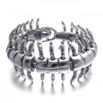 Men's bracelet titanium zoo centipede bracelet