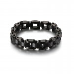  Combination of heavy texture men's titanium bracelet