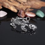  Retro exaggerated Cool dinosaur chic style titanium bracelet for men