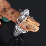  Retro exaggerated Cool dinosaur chic style titanium bracelet for men