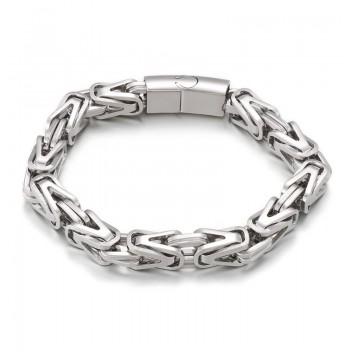  Cool rock hip-hop v-shaped titanium bracelet for men