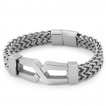  Tide hip-hop glasses titanium men's bracelet
