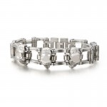  Cool Skull Cycling Men's Titanium Bracelet