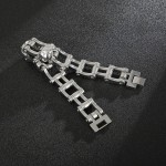  Cool Skull Cycling Men's Titanium Bracelet