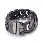  Fashion black titanium men's bracelet