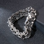 Retro Cool Dragon Bike Chain Men's titanium Bracelet