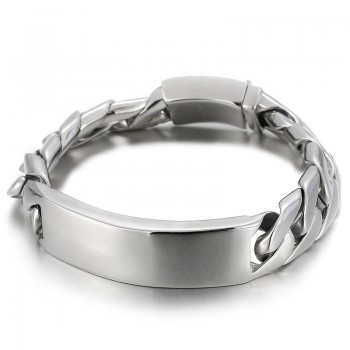 Fashion hip hop men's bracelet titanium jewelry