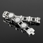   Cool fashion geometric men's titanium bracelet