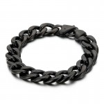 Men's Plated Flat Two Sided Milled titanium Bracelet