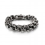 Vintage Biker chain rock style bicycle chain titanium bracelet