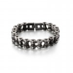 Vintage Biker Chain Rocker Bicycle Chain titanium Bracelet