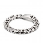  Hip hop hip hop style jewelry 18k gold men's titanium bracelet with diamonds