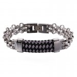  Popular vintage titanium men's bracelet curved bracelet