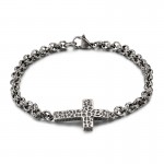  Edition titanium cross necklace for men titanium bracelet for men