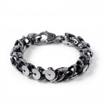  Alternative chic men's bracelet Cool titanium skull bracelet