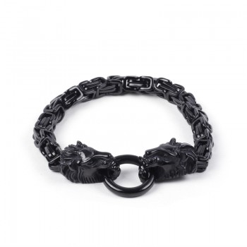  Cross border men's emperor chain small lion bracelet