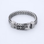  Hip-hop jewelry double chain bracelet men's chic titanium accessories