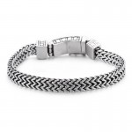  Hip-hop jewelry double chain bracelet men's chic titanium accessories