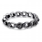  chic wind skull bracelets tide men titanium bracelets