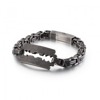 titanium emperor chain blade curved plate tide jewelry