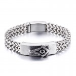 Fashion trendy men's Masonic bracelet