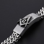 Fashion trendy men's Masonic bracelet