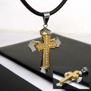 Exclusive Man Cross Pure Titanium Pendant-Free Chain