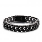   Cool vacuum plated 18k titanium men's bracelet