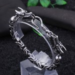   Cool chic tap hook titanium bracelet for men