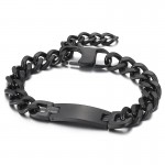  Fashion Bent brand plus tail chain titanium bracelet for men